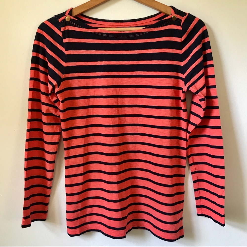 J. Crew Striped Long Sleeve Painter Tee, Size M